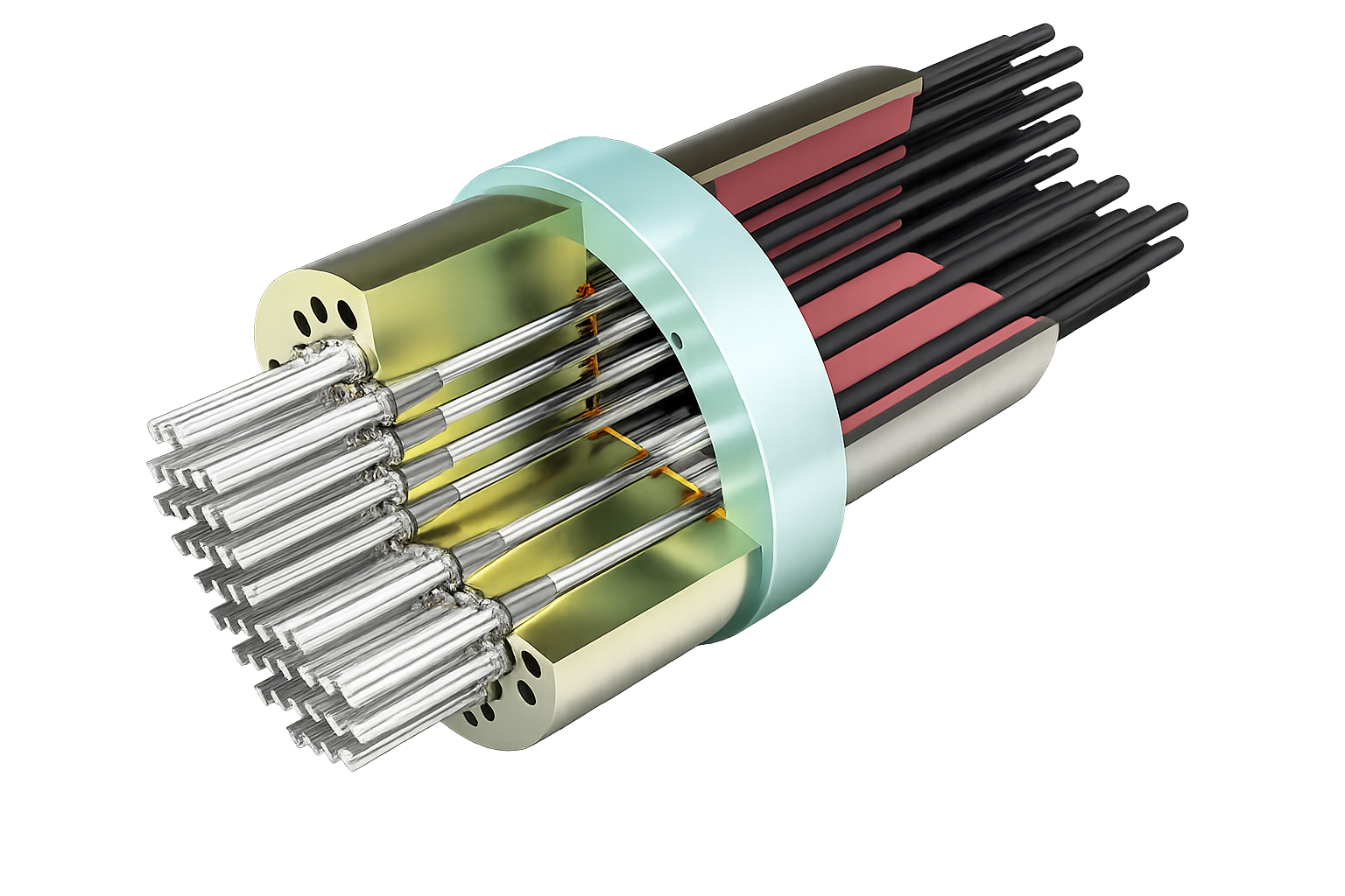 Sectioned parallel-strand stay-cable anchorage